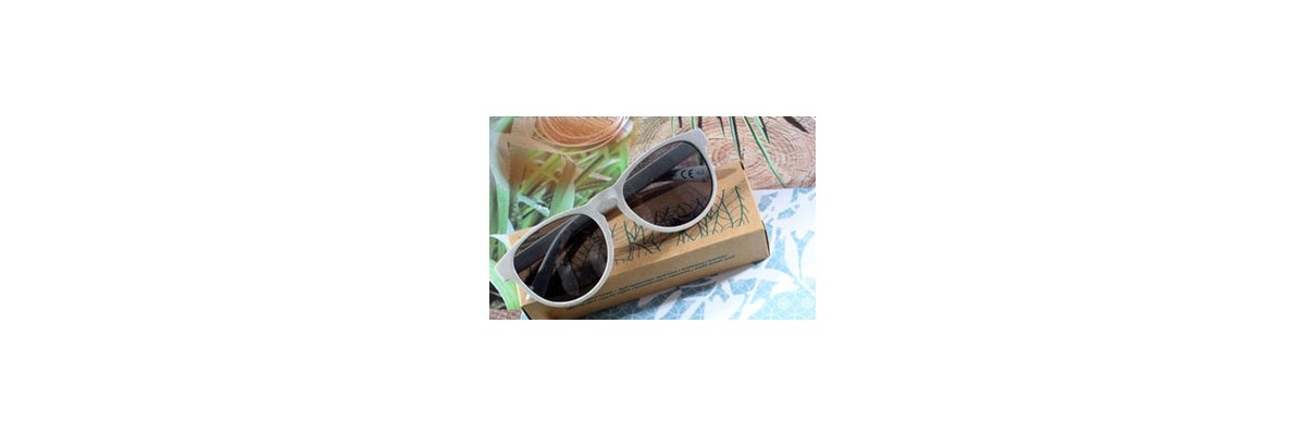 LOVE NATURE: Sonnenbrillen aus Weizenstroh - 
