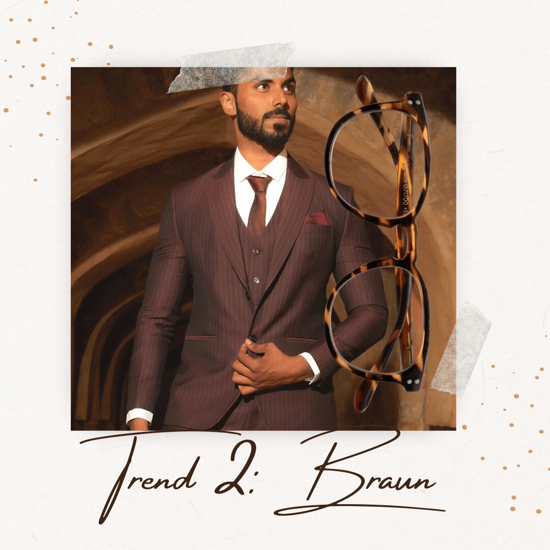 Braune Brillen
