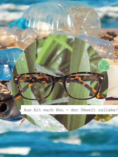 Brillen auc recyceltem Kunststoff