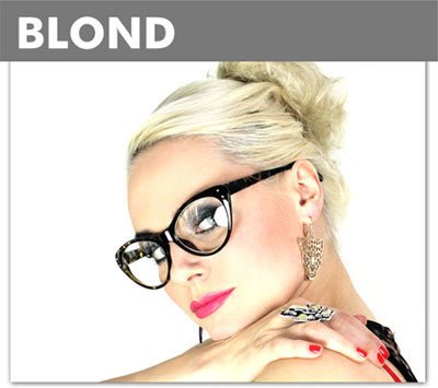 Brillen für blonde Haare