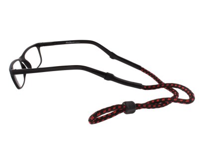 Brillenband CORD7 schwarz rot