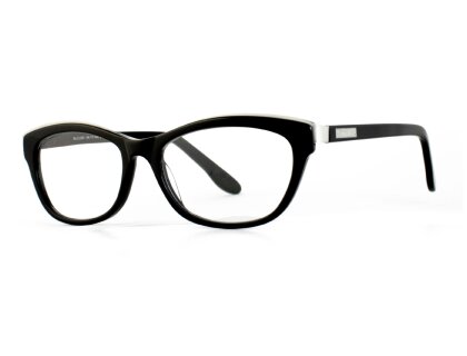 STRIKE Cateye Acetat Lesebrille schwarz silberfarben