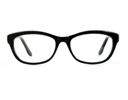 STRIKE Cateye Acetat Lesebrille schwarz silberfarben