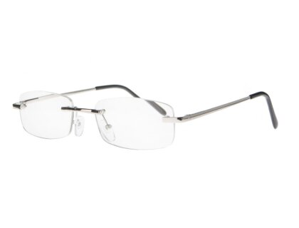 Rahmenlose Lesebrille ECC001 silberfarben