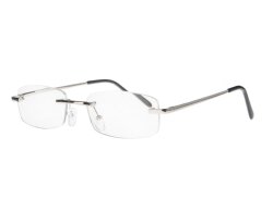 Rahmenlose Lesebrille ECC001 silberfarben