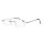 Rahmenlose Lesebrille ECC001 silberfarben