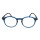 Runde Lesebrille blau demi-braun