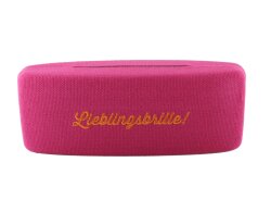 Brillenetui CANVAS pink - LIEBLINGSBRILLE