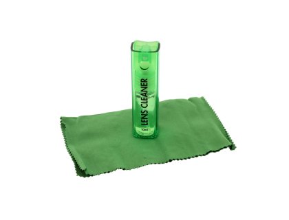 Im Set: Reinigungsspray mit Mikrofasertuch grün 10 ml