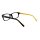 STRIKE Acetat Lesebrille mit gelben Details