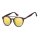 Sonnenbrille in Schildpatt Optik mit gold verspiegelten Gläsern