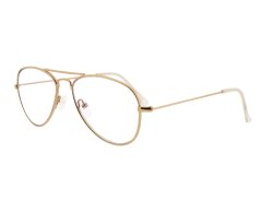 Lesebrille im Piloten-Stil goldfarben