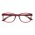 I NEED YOU Lesebrille RAINBOW dunkelrot