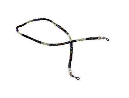 Brillenband mit Azteken-Muster schwarz bunt