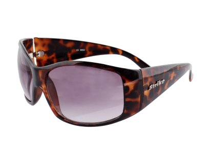 Damen Sonnenbrille mit breiten Bügeln havanna braun