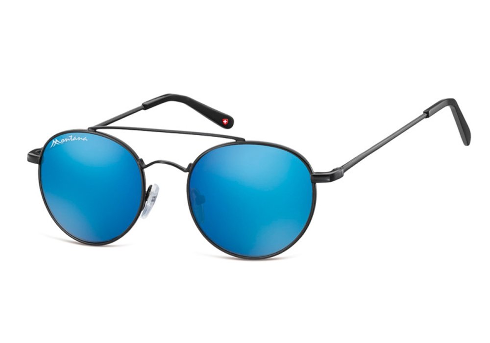 Sonnenbrille mit blau verspiegelten Gläsern - Lesebrille günstig auf
