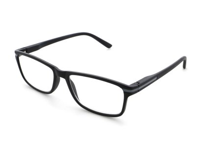 Sportliche Lesebrille mit Flexbügel schwarz