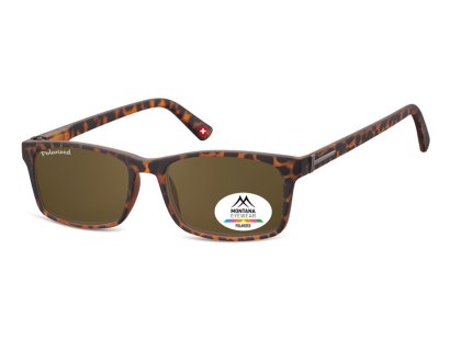 Sonnenbrille mit Flexbügeln und polarisierenden Gläsern demi braun