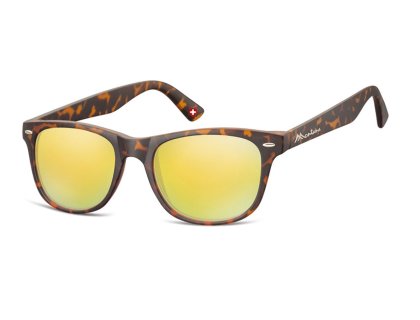 Sonnenbrille mit blau-grün verspiegelten Gläsern