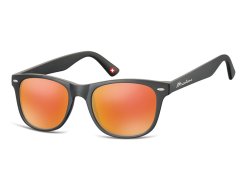 Sonnenbrille mit orange verspiegelten Gläsern