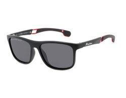 Sportliche Sonnenbrille matt schwarz rot