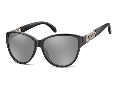 Damen Sonnenbrille silberfarben verspiegelt
