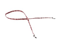 Brillenband mit Azteken-Muster rot