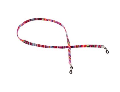 Brillenband mit Azteken-Muster pink-bunt
