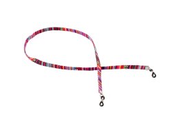 Brillenband mit Azteken-Muster pink-bunt