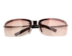 Sonnenbrille KOMFORT gun silberfarben braun