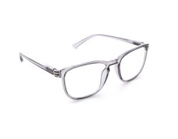 Lesebrille mit Flexbügel klar-grau