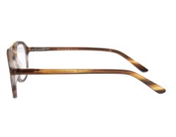 Doppelsteg-Lesebrille in Brauntönen