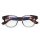Lesebrille mit breitem Rahmen in Two-Tone-Optik