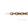 Breite Brillenkette havanna braun