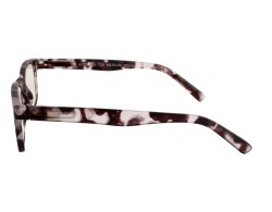 Lesebrille mit Federscharnieren graue Schildpatt-Optik