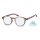 Bildschirm-Lesebrille in flachem Etui matt braune Schildpatt Optik
