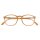 Lesebrille mit Flexbügel matt beige