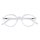 Lesebrille mit Flexbügel in geometrischer Form clear