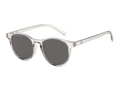 Runde Sonnenbrille grau transparent