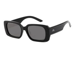 Markante Sonnenbrille in eckiger Form schwarz