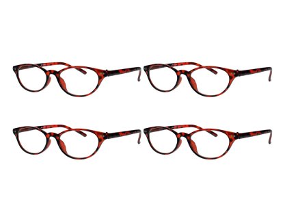 4er Pack Damen Lesebrille in Cateye Form