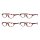 4er Pack Damen Lesebrille in Cateye Form