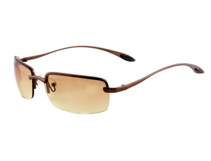 Sonnenbrille mit Metallbügeln bronce