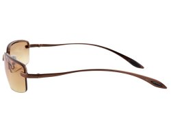 Sonnenbrille mit Metallbügeln bronce