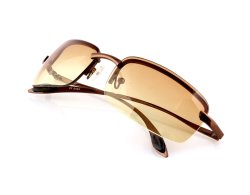 Sonnenbrille mit Metallbügeln bronce