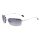 Sonnenbrille mit Metallbügeln silberfarben