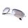 Sonnenbrille mit Metallbügeln silberfarben