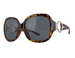 Oversize Sonnenbrille in Schildpatt-Optik
