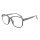 Lesebrille mit Federscharnieren grau transparent