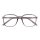 Lesebrille mit Federscharnieren grau transparent